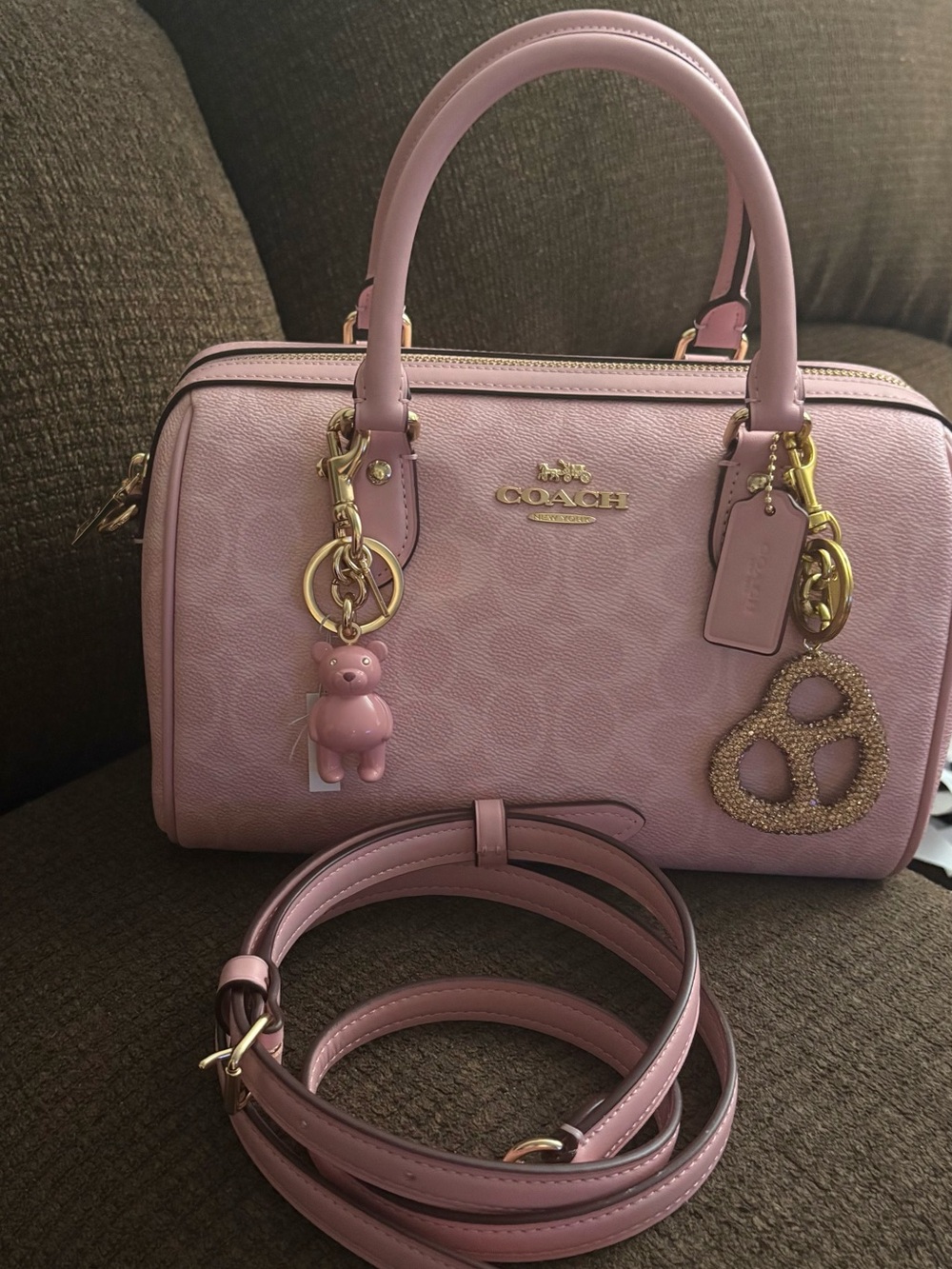 Coach powder pink Rowan